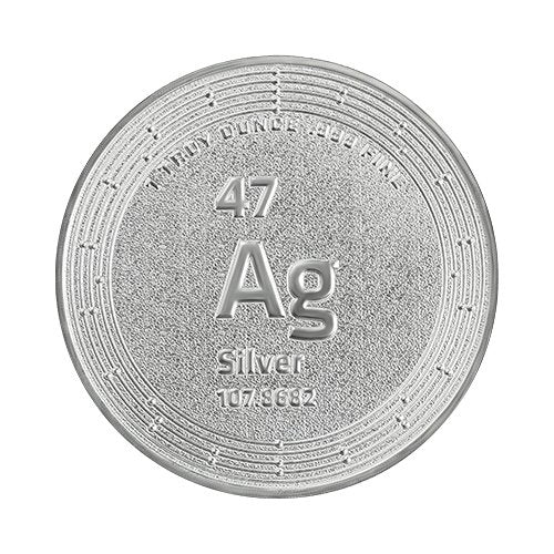 1 OZ Silver Round ELEMETAL