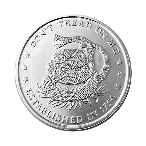 1 OZ Silver Round Don't Tread on Me