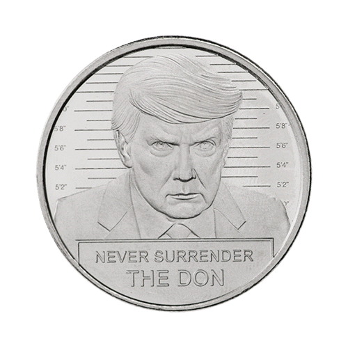 1 OZ Silver Round Pres. Donald J. Trump The Don-Never Surrender
